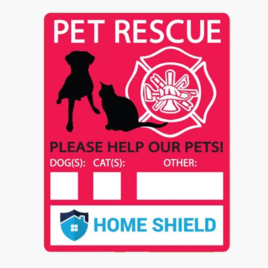 Emergency Pet Rescue Window Decal