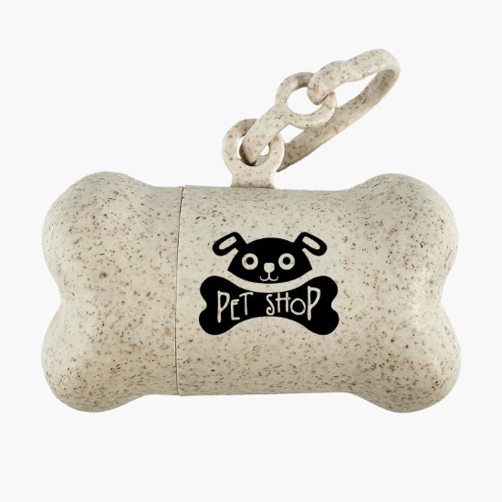 Eco Bone Pet Bag Dispenser with Compostable Bags