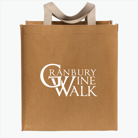 Tsunami Washable Kraft Paper Shopper Tote - 13 x 12