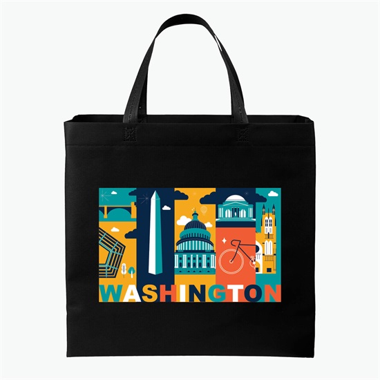 USA Patriot Shopping Tote - 17 x 18 - Full Color