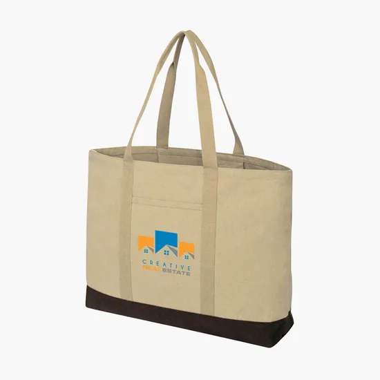 Ivy AWARE™ Recycled 12oz Cotton Carry-All Tote - Full Color