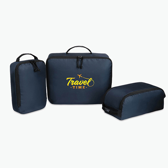Renew rPET 3 Piece Packing Cube Set - Full Color