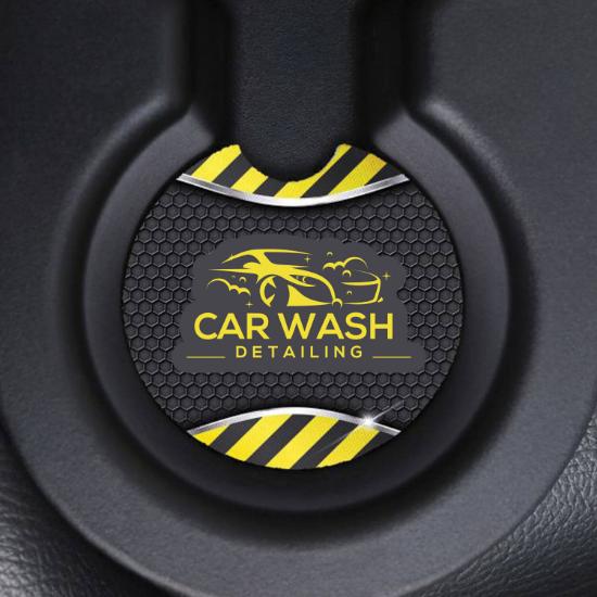 Full Color Recycled Rubber Car Coaster