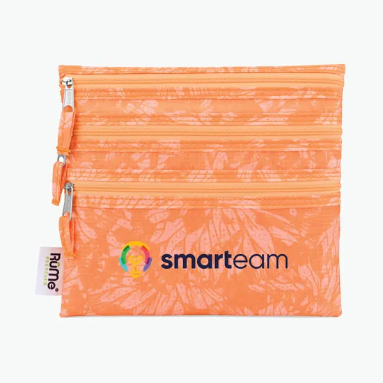 RuMe Recycled Baggie All Zipper Pouch - Full Color