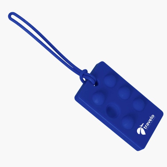 Recycled Push Pop Bubble Luggage Tag