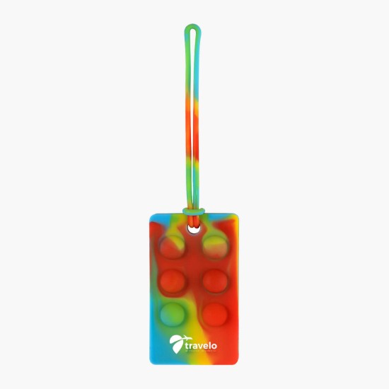 Recycled Push Pop Bubble Luggage Tag - 24-Hour Production