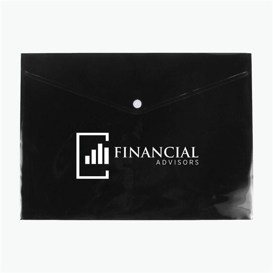 Economy Poly Portfolio with Snap Closure - 24-Hour Production