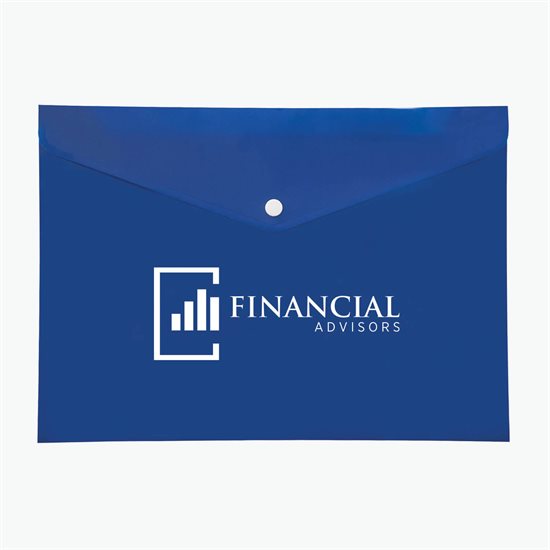 Economy Poly Portfolio with Snap Closure - 24-Hour Production
