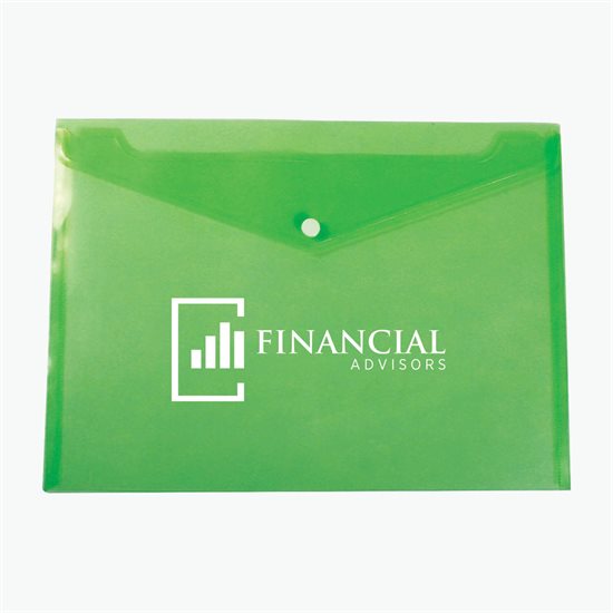 Economy Poly Portfolio with Snap Closure - 24-Hour Production