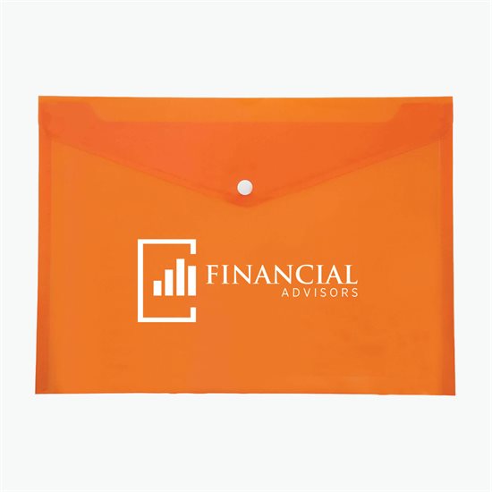 Economy Poly Portfolio with Snap Closure - 24-Hour Production