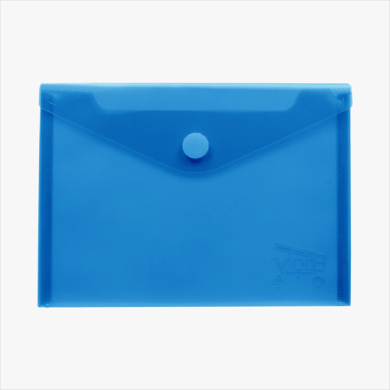 Translucent Poly Document Envelope with Velcro Closure - Blank - 7 x 9 3/4
