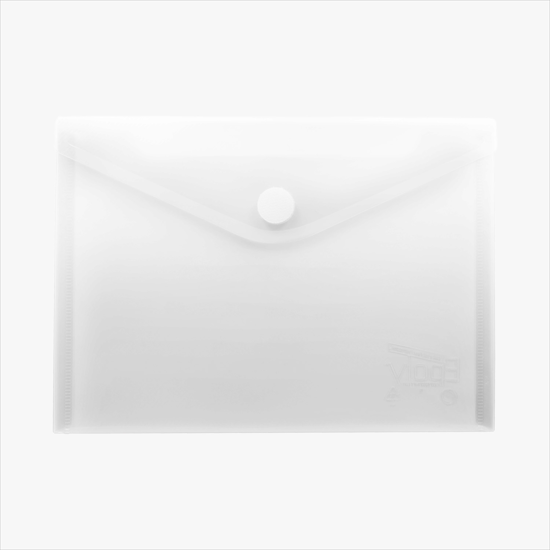 Translucent Poly Document Envelope with Velcro Closure - Blank - 7 x 9 3/4