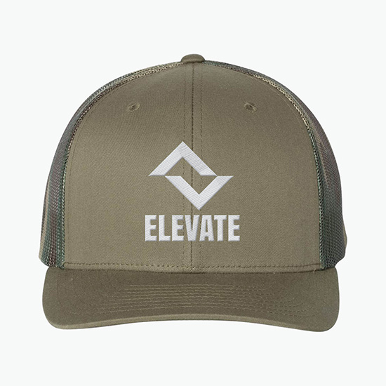 Richardson Printed Mesh-Back Trucker Cap
