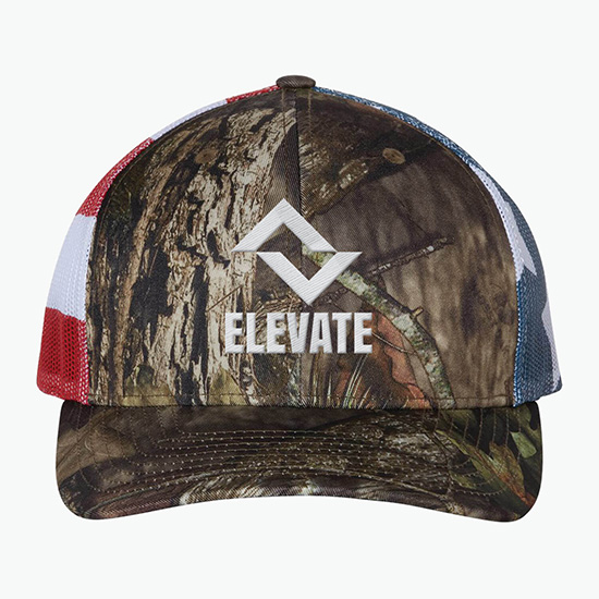Richardson Printed Mesh-Back Trucker Cap
