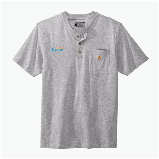 Carhartt® Short Sleeve Henley T-Shirt - Embroidered