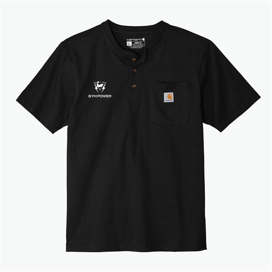 Carhartt® Short Sleeve Henley T-Shirt - Silkscreened