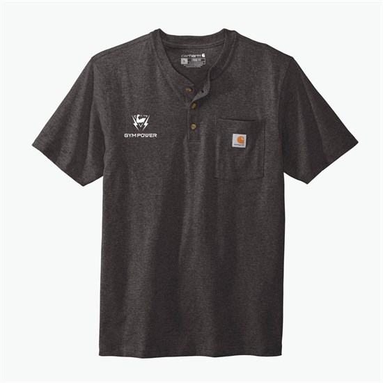 Carhartt® Short Sleeve Henley T-Shirt - Silkscreened