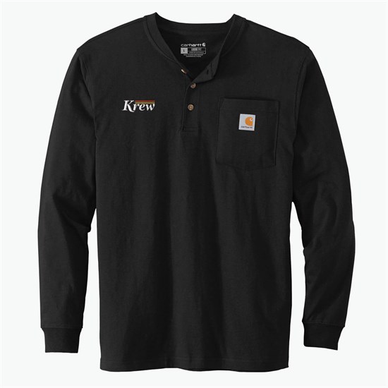 Carhartt® Long Sleeve Henley T-Shirt - Embroidered