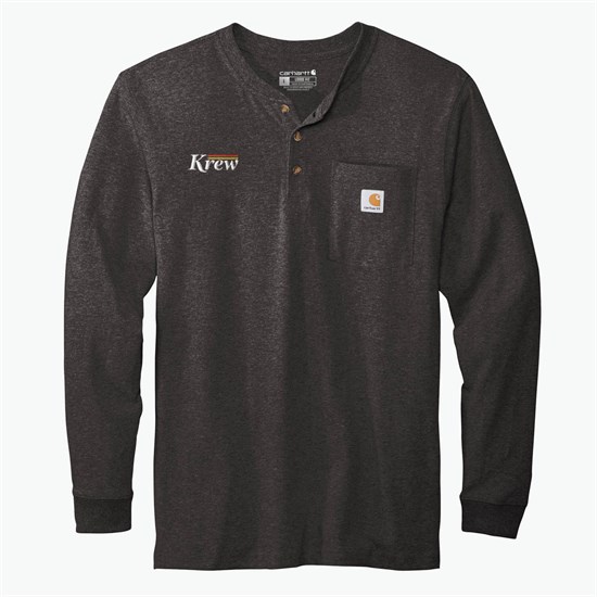 Carhartt® Long Sleeve Henley T-Shirt - Embroidered