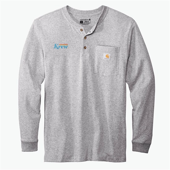 Carhartt® Long Sleeve Henley T-Shirt - Embroidered