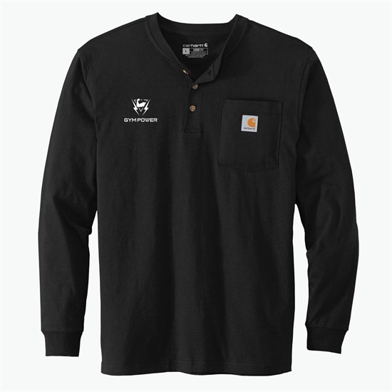 Carhartt® Long Sleeve Henley T-Shirt -Silkscreened