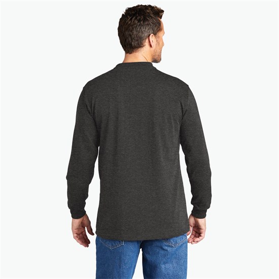Carhartt® Long Sleeve Henley T-Shirt -Silkscreened