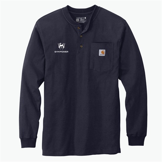 Carhartt® Long Sleeve Henley T-Shirt -Silkscreened