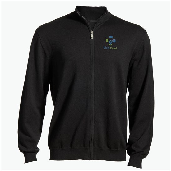 Edwards Garment Cotton Blend Full-Zip Cardigan - Men's