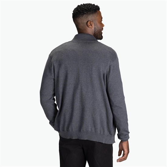 Edwards Garment Cotton Blend Full-Zip Cardigan - Men's
