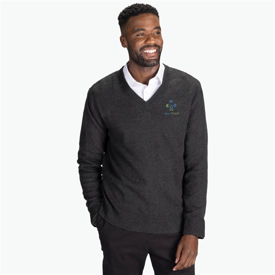 Edwards Garment Jersey Knit V-Neck Sweater - Men's