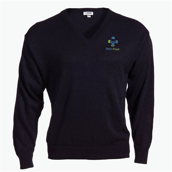 Edwards Garment Jersey Knit V-Neck Sweater - Men's