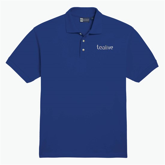 Blue Generation Egyptian Cotton Pique Polo - Men's