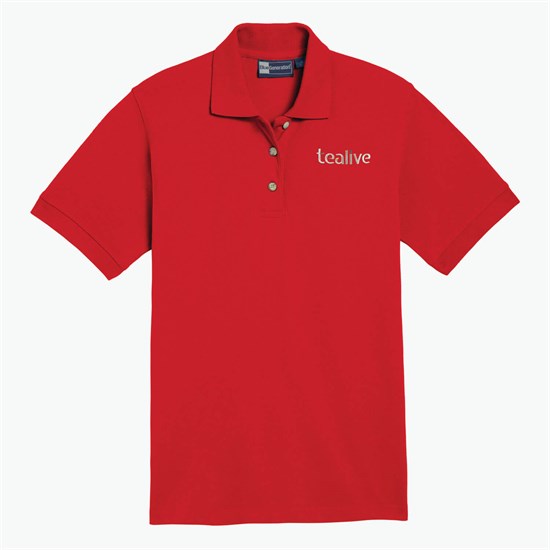 Blue Generation Egyptian Cotton Pique Polo - Women's