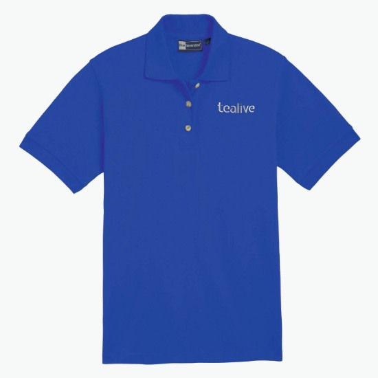 Blue Generation Egyptian Cotton Pique Polo - Women's