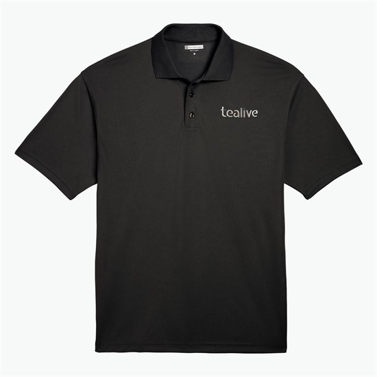Blue Generation Textured Mesh Performance Polo - Men's