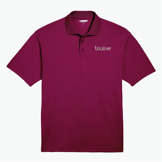 Blue Generation Textured Mesh Performance Polo - Men's