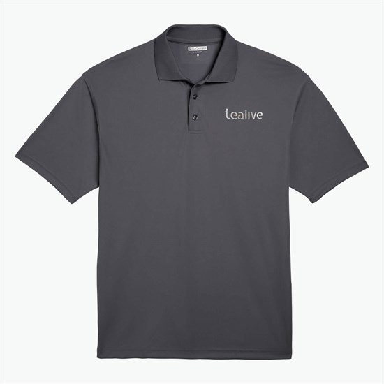 Blue Generation Textured Mesh Performance Polo - Men's