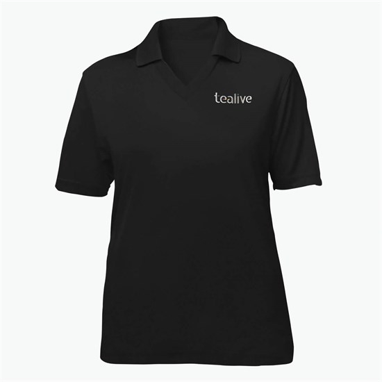 Blue Generation Textured Mesh Performance Polo - Women's