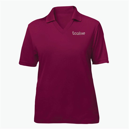 Blue Generation Textured Mesh Performance Polo - Women's
