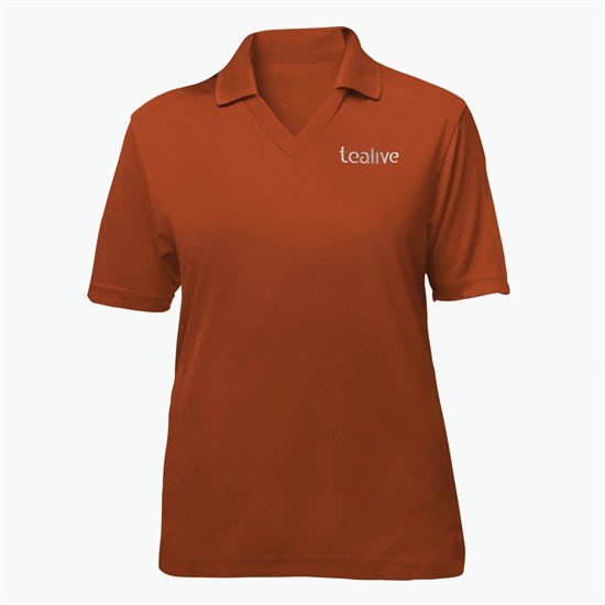 Blue Generation Textured Mesh Performance Polo - Women's