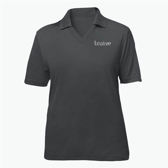 Blue Generation Textured Mesh Performance Polo - Women's