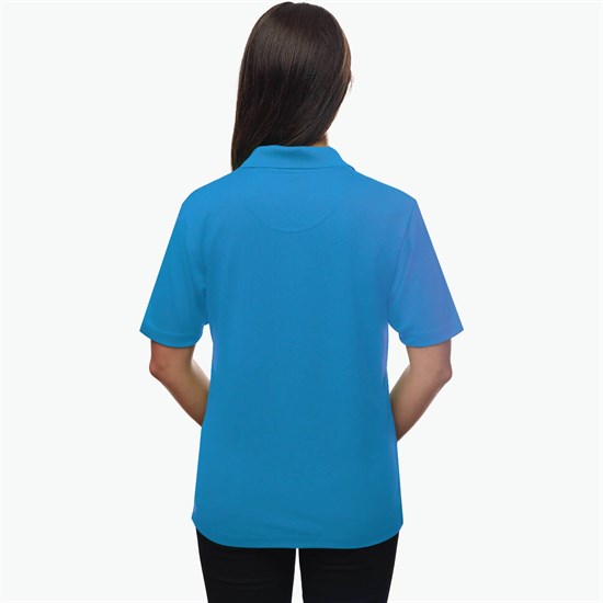 Blue Generation Textured Mesh Performance Polo - Women's