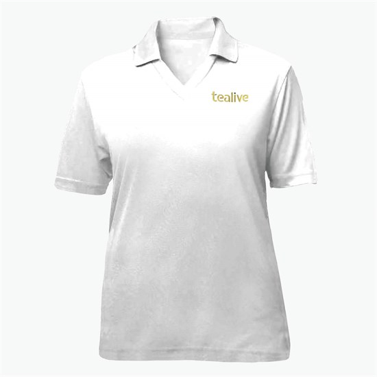 Blue Generation Textured Mesh Performance Polo - Women's