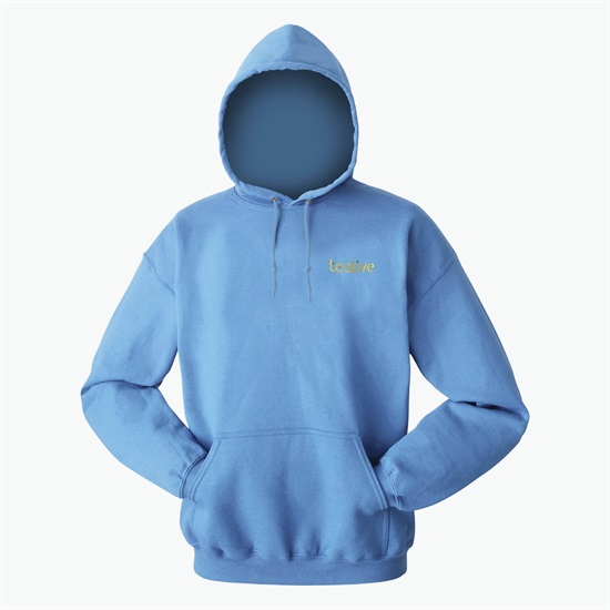 Blue Generation Cotton Blend Hoodie - Embroidered