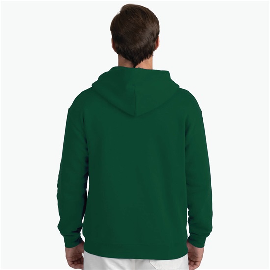 Blue Generation Cotton Blend Full Zip Hoodie - Embroidered