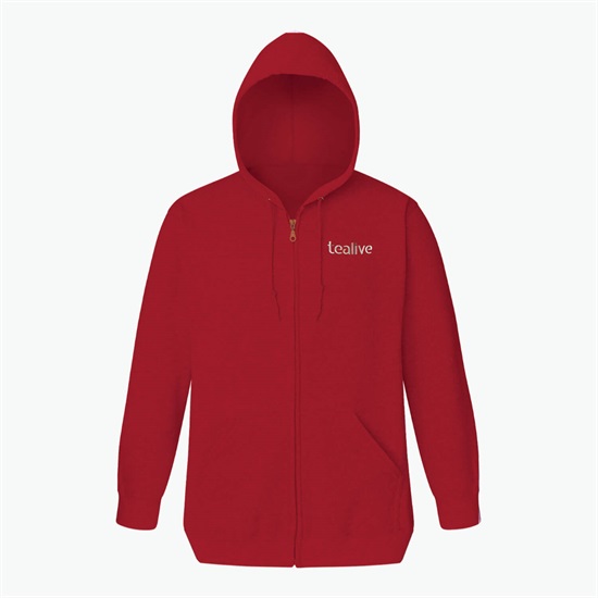 Blue Generation Cotton Blend Full Zip Hoodie - Embroidered