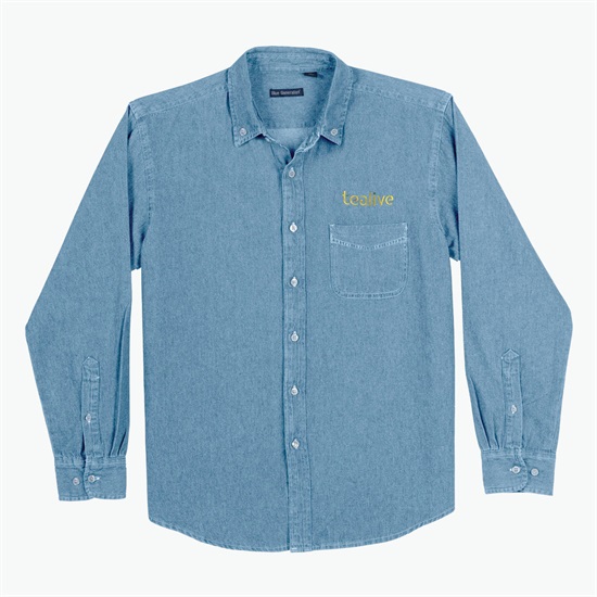 Blue Generation Cotton Denim Shirt - Men's