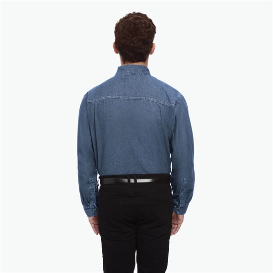 Blue Generation Cotton Denim Shirt - Men's