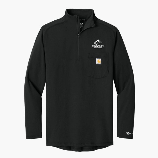 Carhartt Force® 1/4 Zip Long Sleeve Pocket T-Shirt