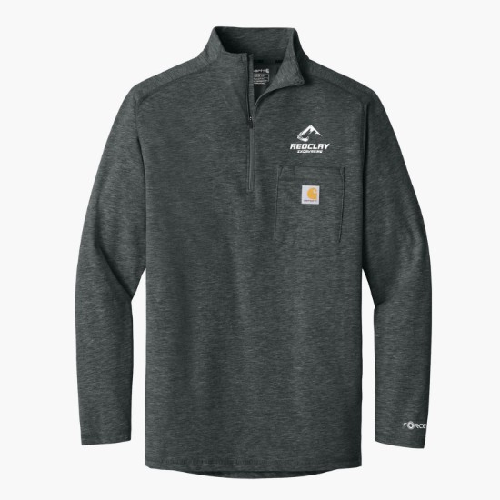 Carhartt Force® 1/4 Zip Long Sleeve Pocket T-Shirt